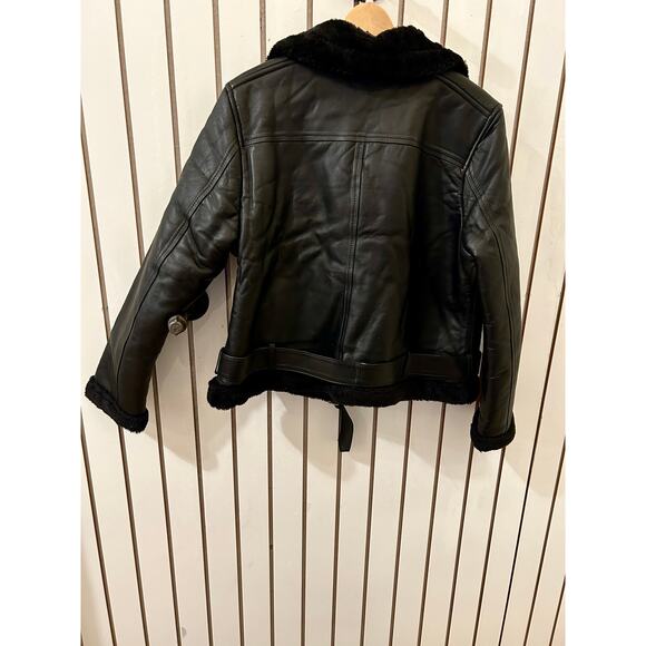 Genuine Decrum Leather Shearling Women’s Jacket Size XXL - Picture 4 of 6